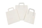 White Kraft Takeaway Carrier Bags