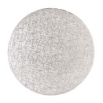 Round Silver Cake Board