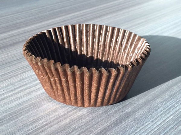 Brown Glass Cupcake Case