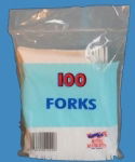 White Plastic Forks